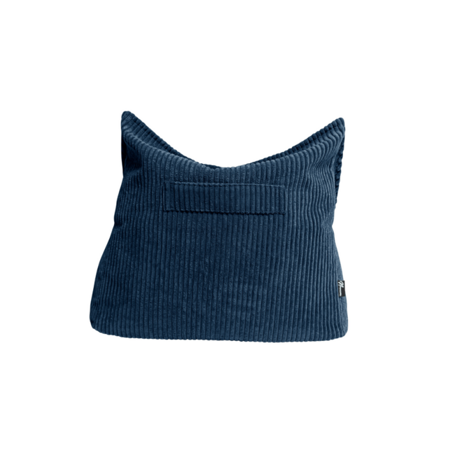 Kinderzitzak corduroy blauw– handgemaakt, comfortabel en veilig