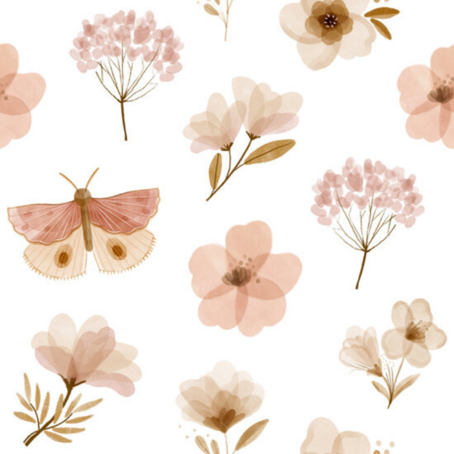 Nursery pendant lamp flowers and butterflies – cozy lighting for baby and kids room