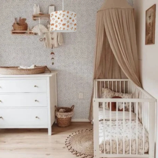 Kinderzimmer Hängelampe Blumen und Schmetterlinge – gemütliches Licht für Baby und Kind