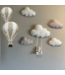 Little Joya Wanddecoratie wolkenset met beertje op schommel | 5-delig