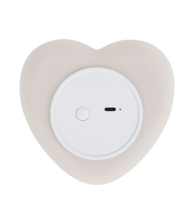 Voedingslampje in hartvorm Ruby – wit nachtlampje voor rustige voeding en slaap
