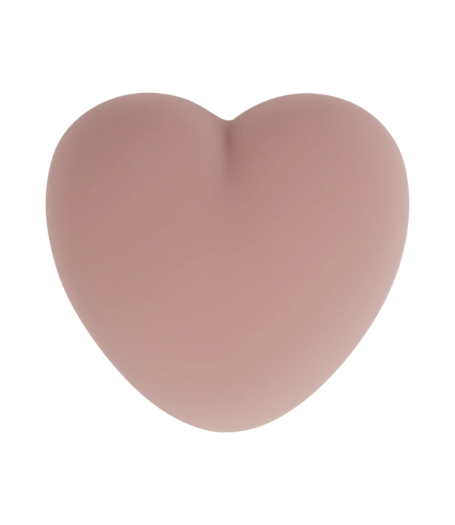 Hartvormig voedingslampje in dusty pink – zacht wit en rood licht, touchbediening en oplaadbare batterij voor nachtelijke voedingen