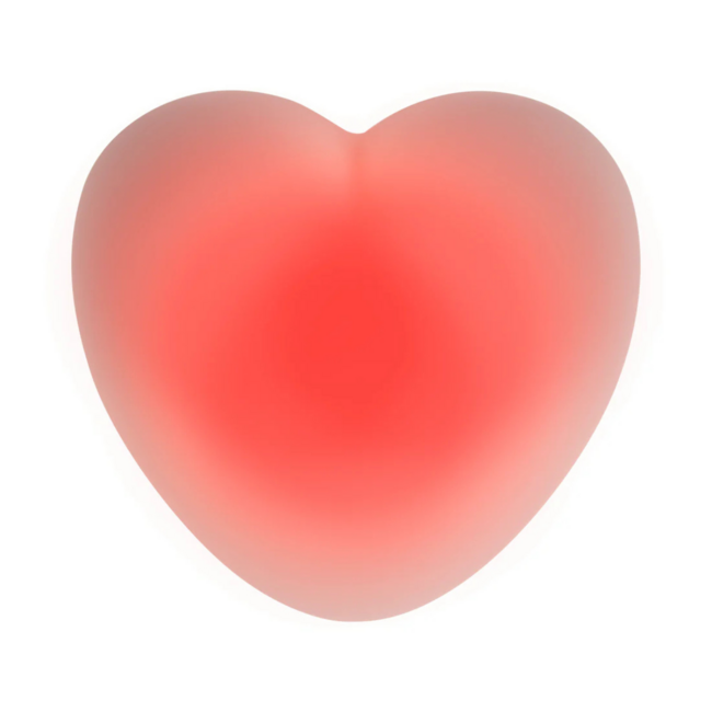 Heart-shaped feeding lamp in dusty pink – soft white and red light, touch control and rechargeable battery for nighttime feedings