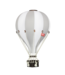 Super Balloon Decoratieve luchtballon maat M | Wit/ Licht grijs