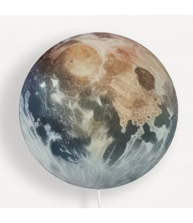 Sfeervolle wandlamp in de vorm van de Aarde