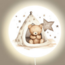Bi&li creaties Wandlamp  | Beertje in tipi