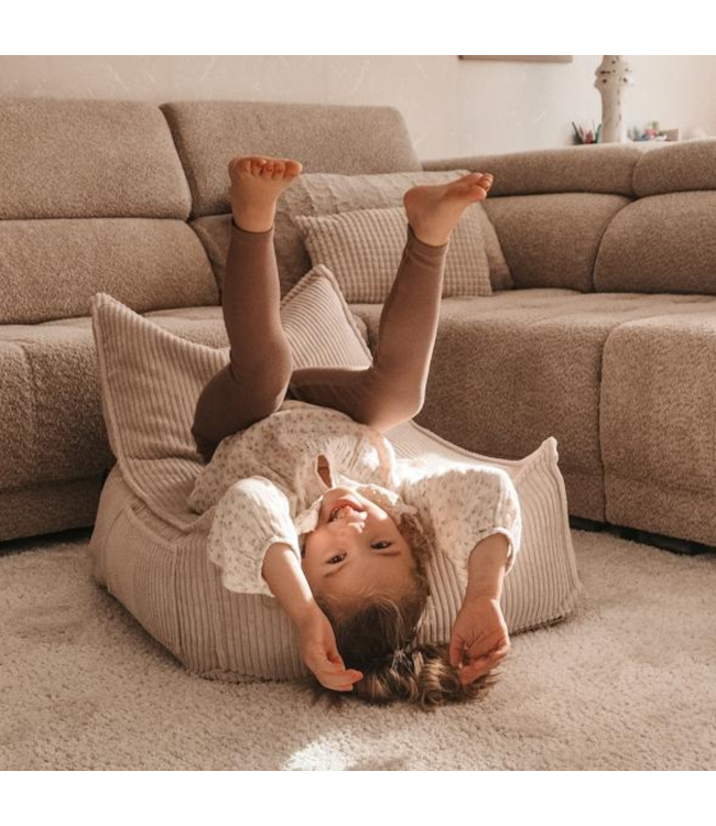 Zitzak in corduroy stof | Beige | Comfortabel en stijlvol