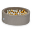 Ball pit with corduroy balls in toffee – safe and soft play area for kids