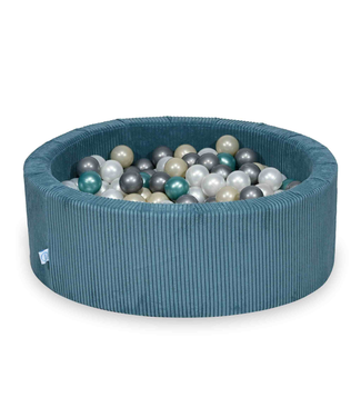 Mimii Ballenbak met ballen corduroy | Blauw