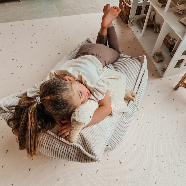 Beanbag in corduroy fabric | Beige | Comfortable and stylish