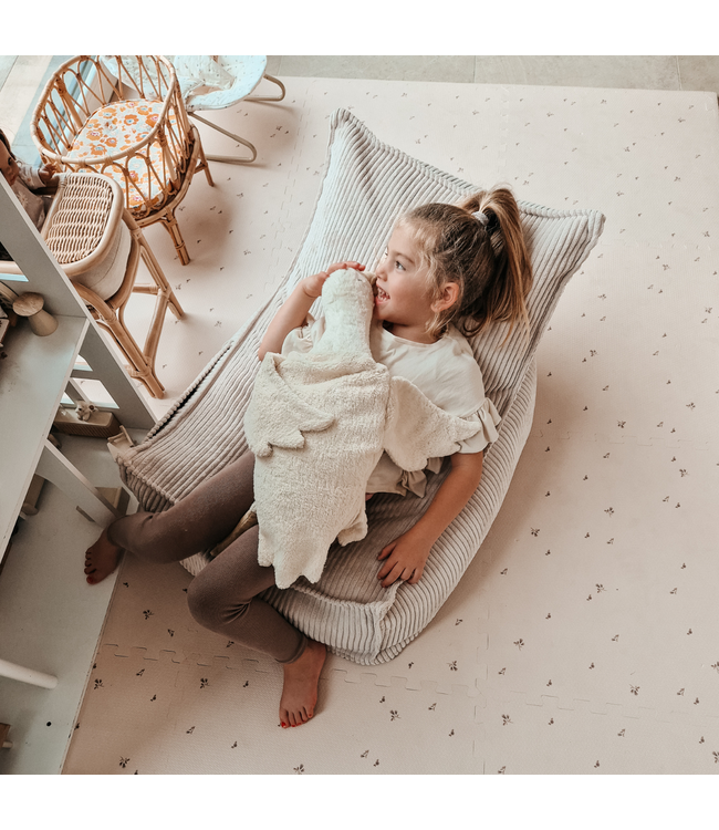 Zitzak in corduroy stof | Beige | Comfortabel en stijlvol