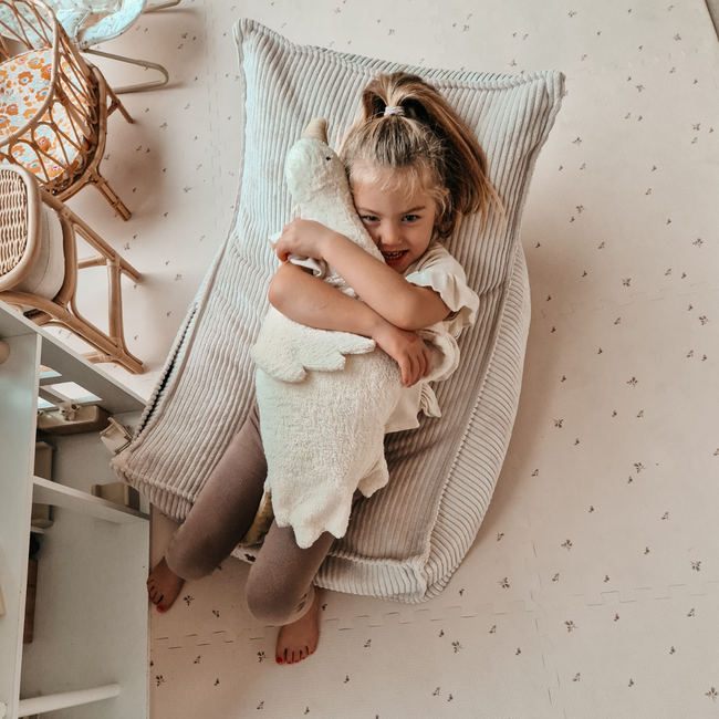 Zitzak in corduroy stof | Beige | Comfortabel en stijlvol