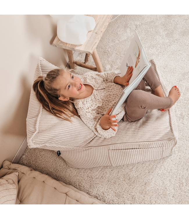 Zitzak in corduroy stof | Beige | Comfortabel en stijlvol