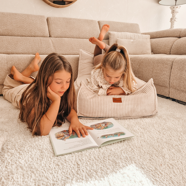 Zitzak in corduroy stof | Beige | Comfortabel en stijlvol