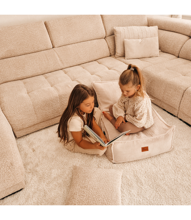 Zitzak in corduroy stof | Beige | Comfortabel en stijlvol