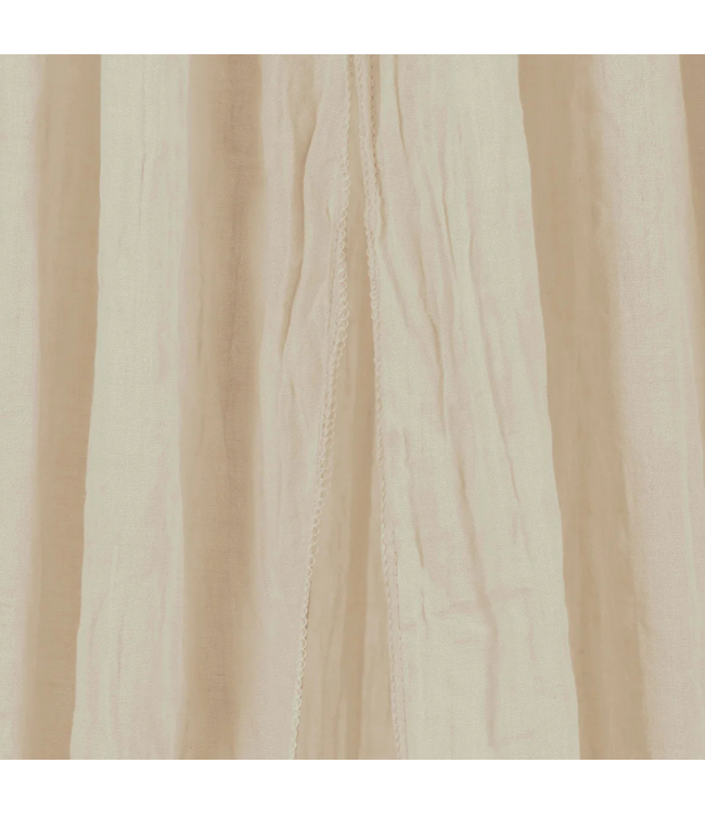 Klamboe Vintage in warme nougatkleur, stijlvol voor de kinderkamer