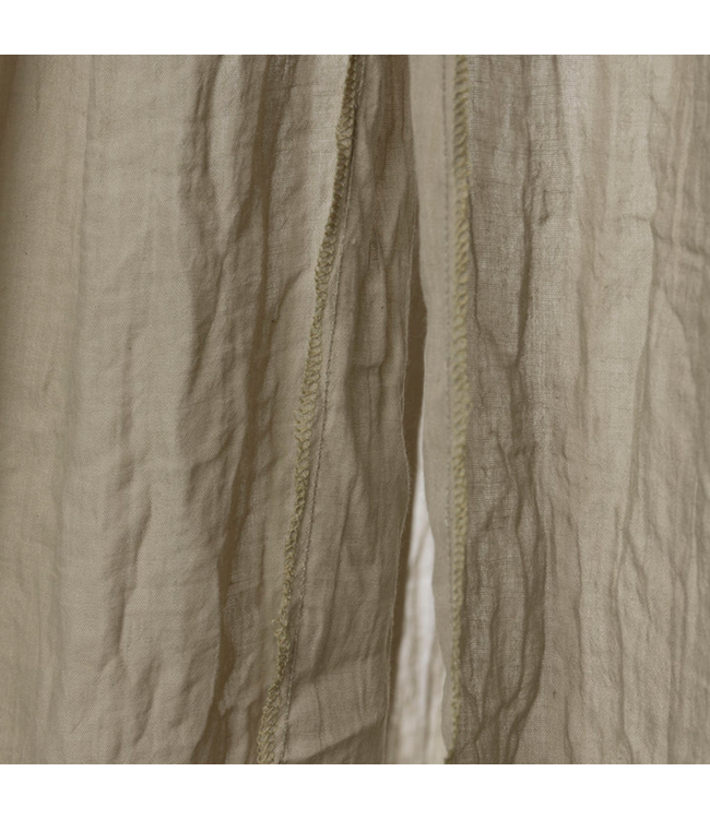 Vintage klamboe van luchtig katoen in de kleur Olive green