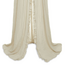 Vintage canopy with ruffles made of airy cotton in the colour Nougat