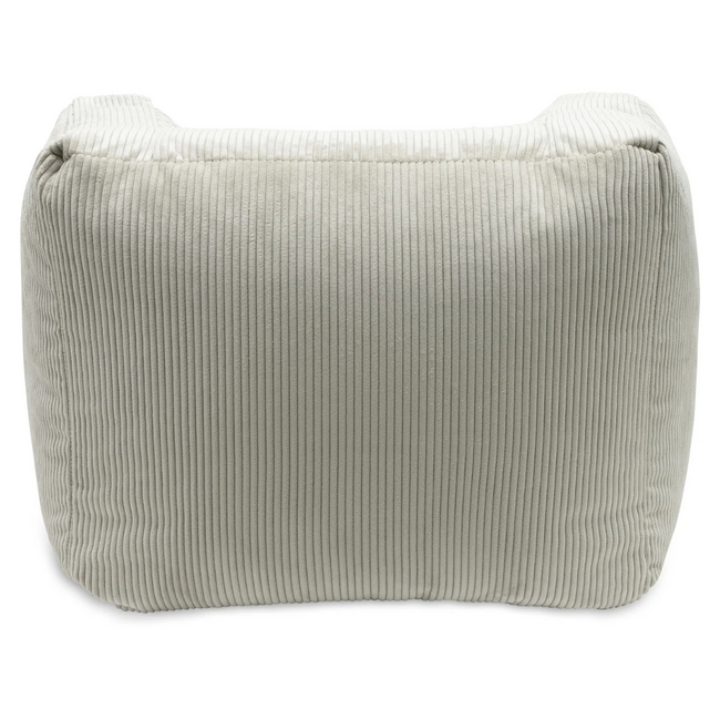 Fauteuil enfant en velours côtelé doux, coloris vert olive élégant