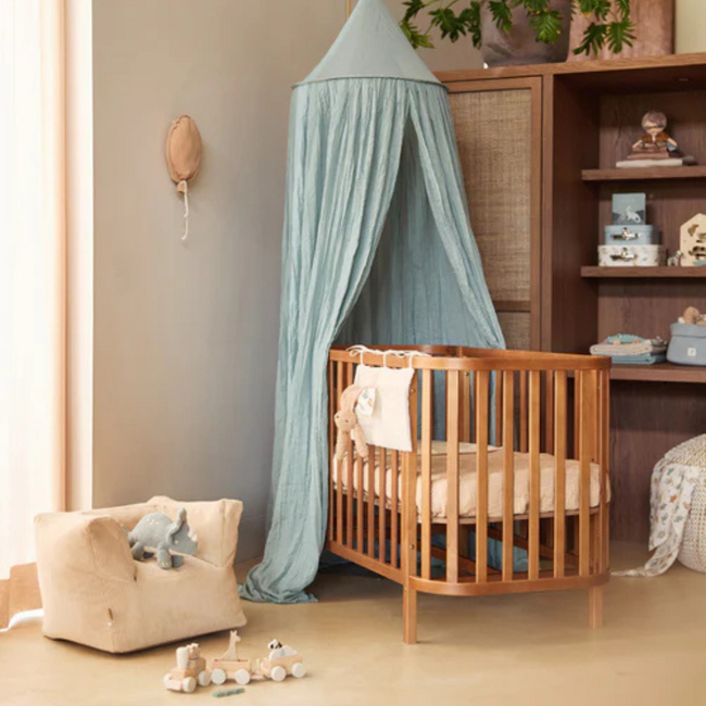 Kinderfauteuil van zacht corduroy in stijlvolle Naturel kleur