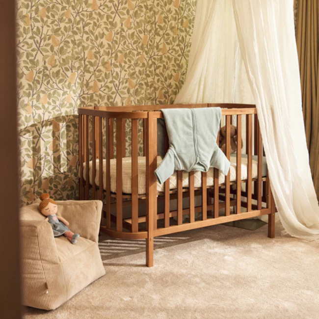 Kinderfauteuil van zacht corduroy in stijlvolle Naturel kleur