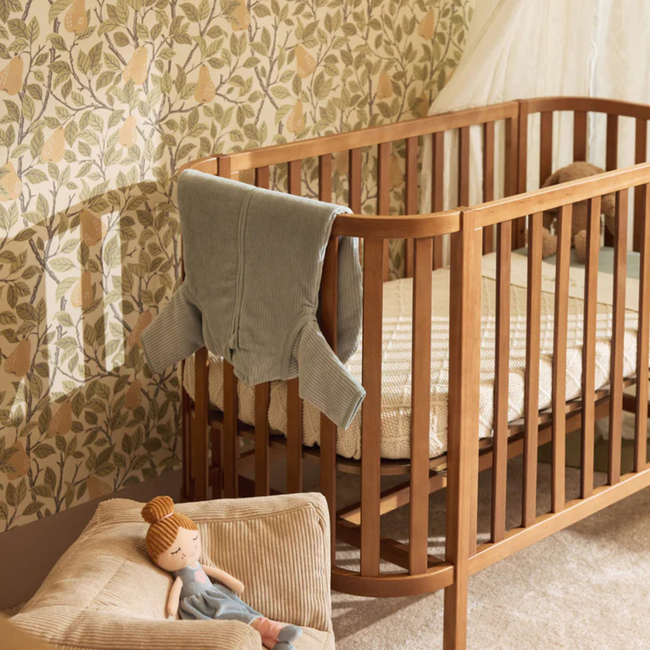 Fauteuil enfant en velours côtelé doux, coloris Naturel élégant