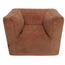 Fauteuil enfant en velours côtelé doux, ton chaud Caramel