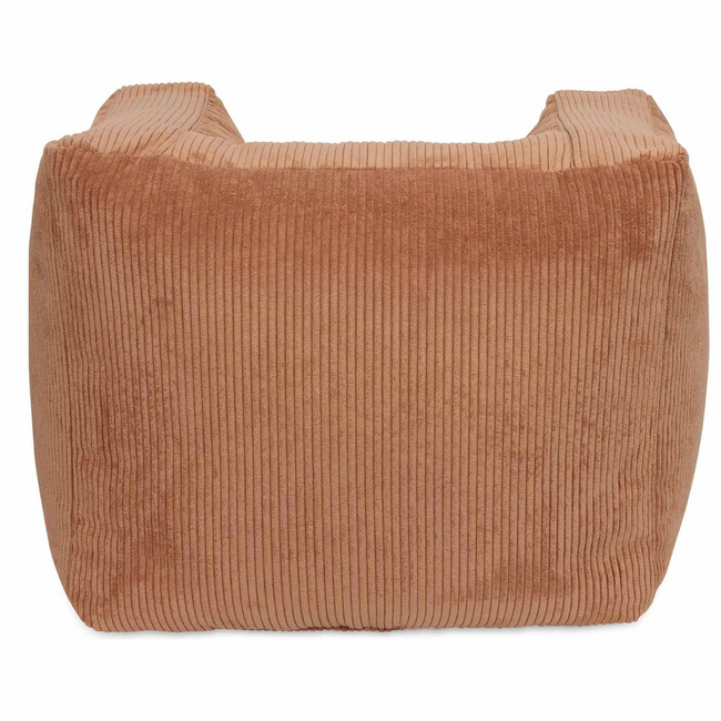 Kinder-Sessel aus weichem Corduroy in warmer Karamellfarbe