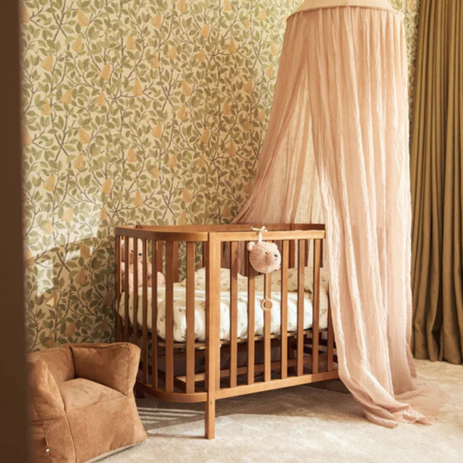 Kinderfauteuil van zacht corduroy in warme Caramel kleur