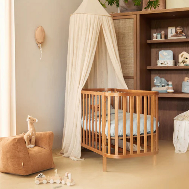 Kinderfauteuil van zacht corduroy in warme Caramel kleur