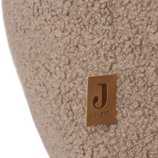 Fauteuil enfant en tissu Teddy doux, coloris sable chaud