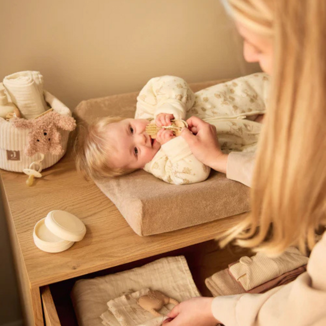 Weiche Frottee-Wickelauflagenbezüge, 2 Stück – bequem und saugfähig