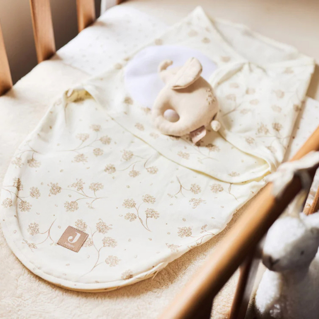 Wrapper Leafy Dreams – bequemes Einwickeln für Babys 0-3 Monate