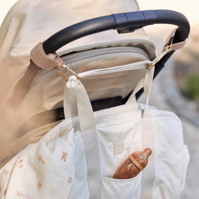 Stylish and practical Embossed Lily diaper bag – perfect for on the go