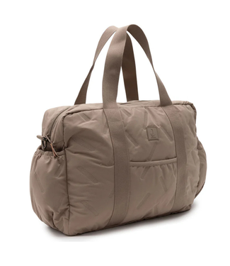 Jollein Luiertas Embossed Lily | Milky coffee