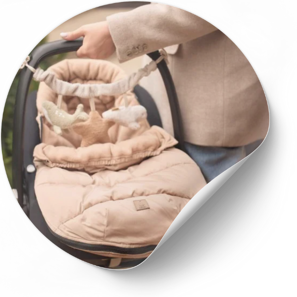 Warme en comfortabele voetenzakken voor in de autostoel, kinderwagen en maxi-cosi