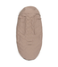 Zachte en stijlvolle voetenzak voor buggy of kinderwagen – Embossed Milky Coffee