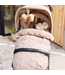 Zachte en stijlvolle voetenzak voor buggy of kinderwagen – Embossed Milky Coffee