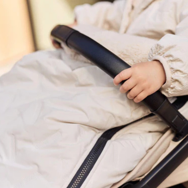 Soft and stylish footmuff for stroller or pushchair