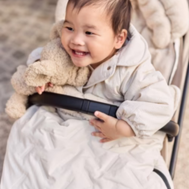 Weicher und stilvoller Fußsack für Buggy oder Kinderwagen