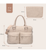 Luiertas Care Hello Little One in beige – ruime teddy tas voor onderweg