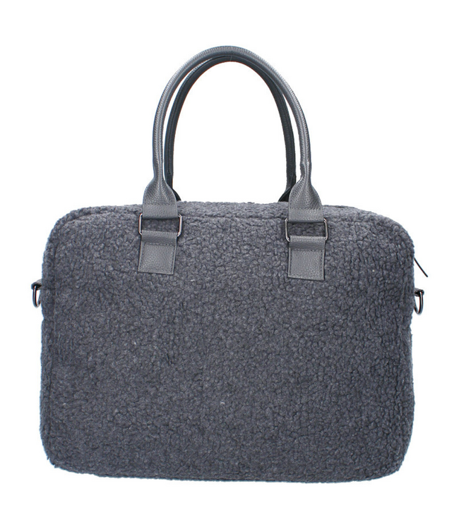 Luiertas Care Hello Little One in grijs – ruime teddy tas voor onderweg