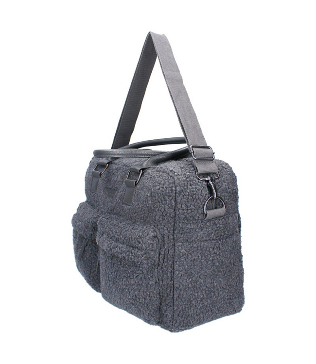 Luiertas Care Hello Little One in grijs – ruime teddy tas voor onderweg