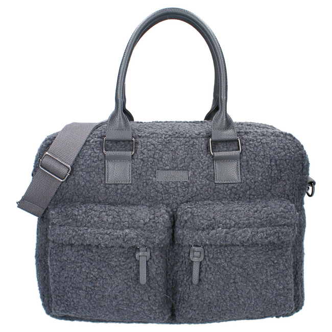 Care Diaper Bag Hello Little One in grey – spacious teddy bag for on the go