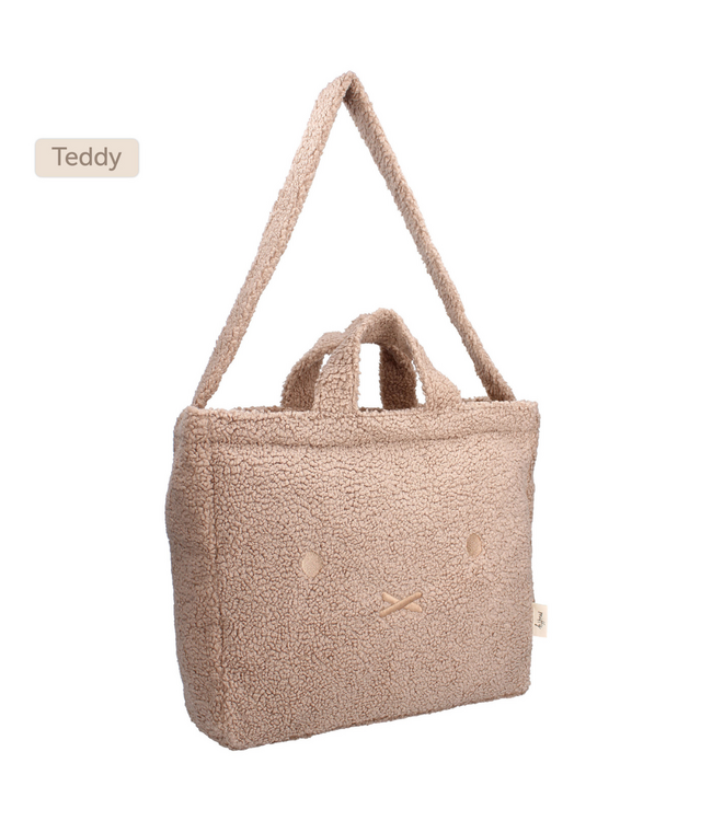Luiertas Nijntje in bruin – zachte teddy tas voor luiers en accessoires