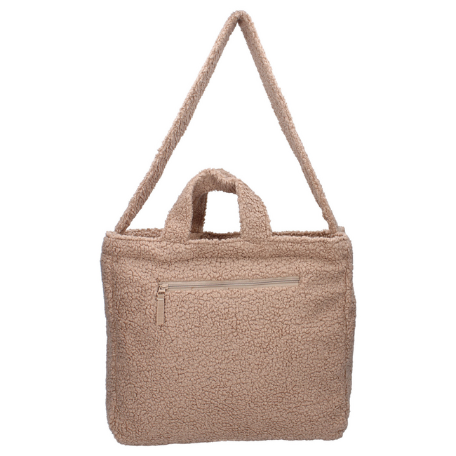 Sac à Langer Miffy en Marron – sac en teddy doux pour couches et accessoires