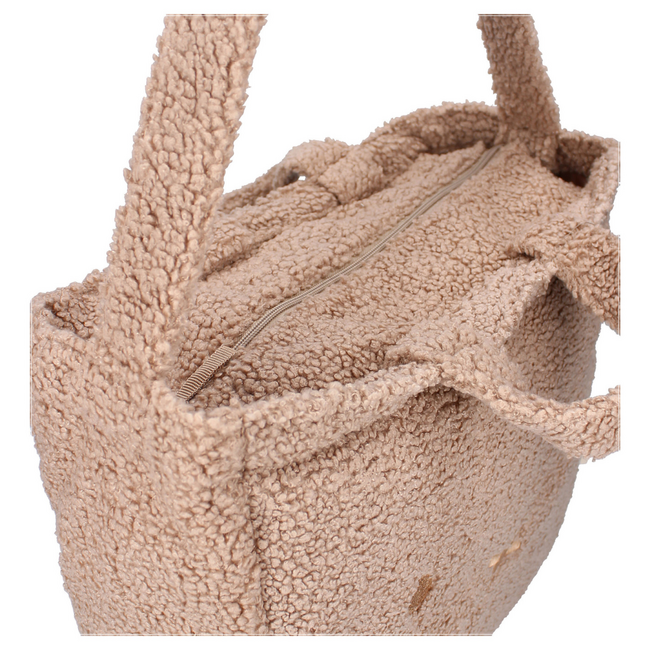 Luiertas Nijntje in bruin – zachte teddy tas voor luiers en accessoires