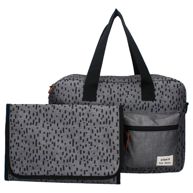Better Care Diaper Bag Winnie the Pooh in Grey – soft teddy bag for on the go