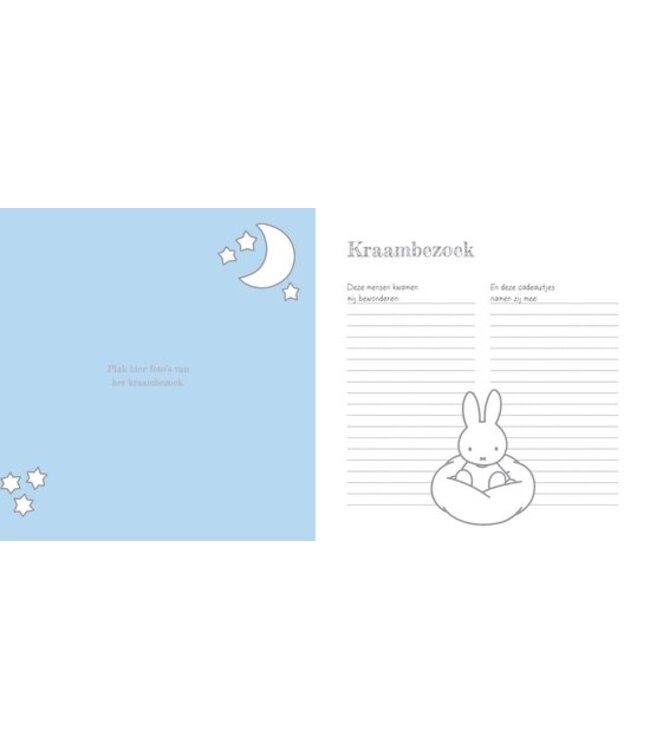 Nijntje Baby’s Eerste Jaar boek in blauw – bewaak herinneringen van het eerste jaar