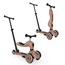 Kinderroller 2-in-1 Highwaykick 1 Push & Go in Mocha – schieb- und fahrbar, verstellbar und sicher